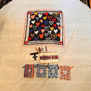 Brighton Scarf, Cosmetics Bags and Jewlery Bags Bundle